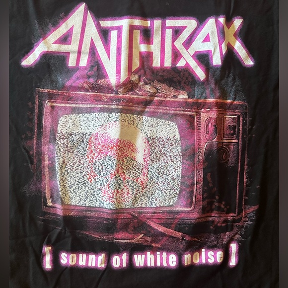π NWT Sound of White Noise Anthrax T-shirt size medium Hot Topic - Picture 1 of 6